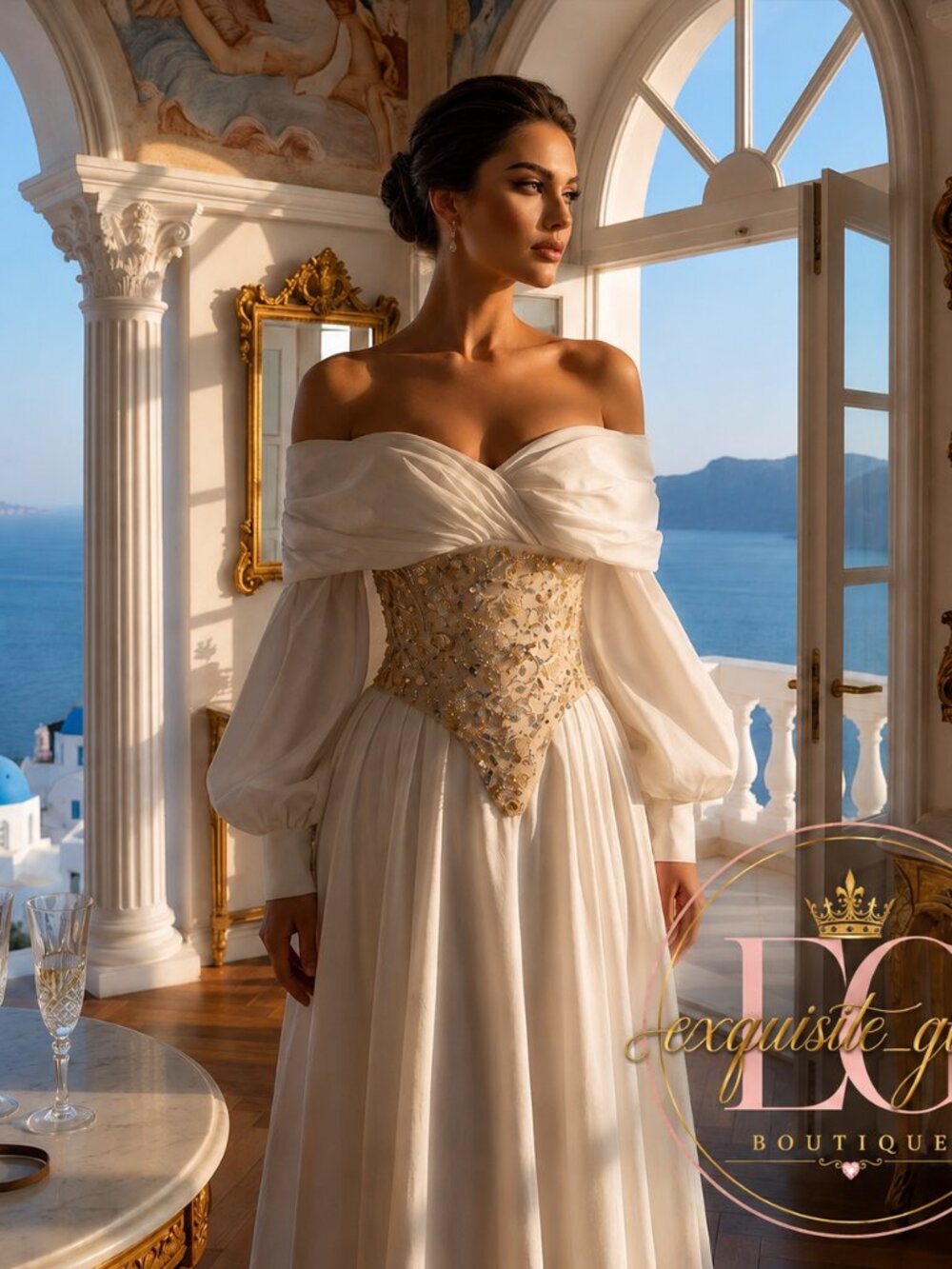 Gorgeous Bridal Gown Couture Designer Wedding Evening Luxurious Embroidery Dress